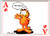 Garfield Postcard Hey Ace Playing Card Jim Davis Comic Orange Tabby Cat 1978