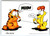 Garfield Postcard Meow + Friend Dog Odie Jim Davis Comic Orange Tabby Cat 1978