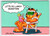 Garfield Postcard Let's Do Lunch Sometime Jim Davis Comic Orange Tabby Cat 1978