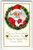 Santa Claus Christmas Postcard Saint Nick Holds Letter Wreath Whitney Embossed