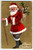 Christmas Postcard Santa Claus With Walking Stick Cane Sack Toys Unused Ser 74