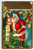 Santa Claus Christmas Postcard Kris Kringle Series Horn Huge Candle 1908 Emboss