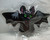 Creepy Bat Toy Halloween Green Eyes Original 1960s Hong Kong Vintage Vampire