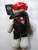 Motorcycle Leather Rosie White Girl Bear Stamp Plush Toy Doll Tags & Hanger 2003