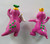 Barney Lot Of (2) Toy Figures 2.5" Purple Dinosaurs Lyons Group 1993 Original