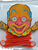 Creepy Clown Toy UNUSED Shackman Hong Kong 1983 Vintage Scissor Action Expanding