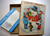 Young Friends Christmas Greeting Card EMPTY BOX Snowman Panda Retro Mid Century