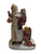 Old World Santa Claus Christmas Figurine White Long Coat Toys Child Dog Numbered