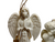 Lenox Christmas Praying Angel Porcelain Ornament + Winged Seated Baby Cherub