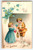Valentines Postcard Victorian Children Doves Flowers Ellen Clapsaddle Germany