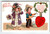 Valentines Day Postcard Heinmuller Big Hat Muff Girl Cowboy Boy Ginger Jar 1903