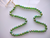 60 Vintage Green Glass Aurora Borealis Retro Beads Jewelry Crafts NOS 8mm German