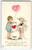 Valentine Postcard Children Heart Balloon Stecher Series 821 Mary Evans Price