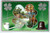 St Patrick's Day Postcard Irish Greetings Pipe Hat Ducks Pond Embossed 1910 AMP