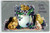 Easter Postcard Baby Chicks Purple Flowers Greetings Tucks Series 701 Antique