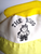 Vintage Children's Beach Hat The King Yellow White Japan Retro Mod 1960s Unused