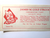 James M Cole Circus Vintage Unused Ticket 1950's Traveling Amusement Acts Event