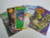 Pinball FLYERS Lot of 5 Games Shadow Space Jam Slugfest The Simpsons Shrek #43