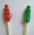 Mr Peanut Vintage Green & Red Drinking Straws 1950s Planters Peanuts Pop Culture