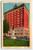 Monticello Hotel Old Cars Charlottesville Virginia Postcard Vintage Linen Unused