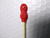 The Peanut Shoppe Vintage Red Drinking Straw Embossed Nut Shaped Top Retro Cool