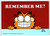 Garfield Remember Me? Cat Postcard Jim Davis Orange Kitten Tabby 1978 Unused