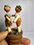 ANRI Mechanical Puppet Dancers Push Base Bottle Stopper Carved Wood Barware