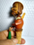 ANRI Mechanical Drinking Man With Long Flask Bottle Stopper Carved Wood Vintage