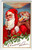 Santa Claus Christmas Postcard Jolly Face Saint Nick Smokes Pipe Toys Stecher 61