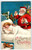 Santa Claus Christmas Postcard Ellen Clapsaddle Girl Sleeps 1908 Vintage Germany
