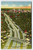 New Express Highway Ariel View Dallas Texas Linen Postcard Curt Teich Unused