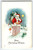 Santa Claus X-mas Moon Stars Chimney Top Postcard Series 901 Embossed Christmas