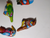 Lot Of 8 Tin Lithograph Japanese Dressed Bird Pins Anthropomorphic Vintage 1960s