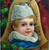 Victorian Christmas Postcard Blue Eyed Blonde Child Series 1480 Germany 1909