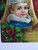 Victorian Christmas Postcard Blue Eyed Blonde Child Series 1480 Germany 1909