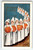 Halloween Postcard Children In White Hooded Capes Holding JOL Pumpkins Embossed