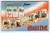 Greetings From Old Orchard Maine Large Letter Postcard Linen UNUSED Beach Town