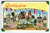 Greetings From Missouri Large Big Letter Postcard Linen Curt Teich Believin