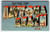 Greetings From Daytona Beach Florida Large Letter Linen Postcard 1957 Tichnor