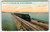 Railroad Postcard Lucin Cut-Off Great Salt Lake Salt Lake City Utah Train