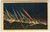 The Bright Lights Of Hollywood Boulevard California Postcard Linen Night Time