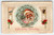 Santa Claus Christmas Postcard St. Nick Embossed Wreath Flowers Moon JJ Marks NY