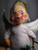 Annalee 8" White Angel With Slingshot 1981 Felt Poseable Doll Christmas Holiday