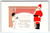 Santa Claus Christmas Postcard Child Hold Lit Candle By Fireplace Series C-299