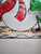 Lot of 2 Vintage Plastic Stained Glass Christmas Snowman & Santa Sun Catchers