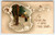 New Years Postcard To Wish You A Happy NY Embossed Scrolls Moon Snow BB London