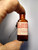Amber Poison Medicine Bottle With Dauber Skull And Crossbones Pharmacists Label
