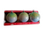 Vintage Unbreakable Italian Stencil Ornaments w/Box Lot Of 3 Blue Green Glitter