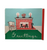Christmas Holiday Greeting Card Vintage Fireplace Mid Century Sent From Doctor