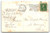 New Year Postcard Jan 1 Nash Series NY42 Canoe Boat Rustic Cabin Winter Snow